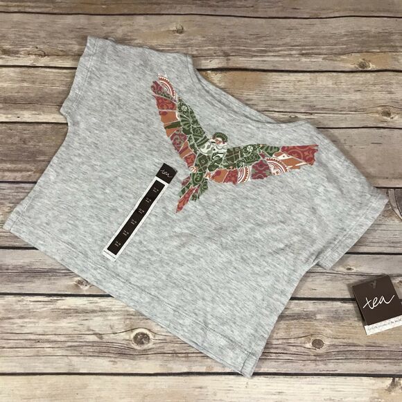 Tea Collection Girls Top Size 12-18 Months Catalonia Perico Mosaic Bird Knit NEW - Picture 6 of 8